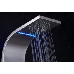 55 In. 5-Jet Shower Panel System With LED Rainfall Mist Shower Head Hand Shower Wand And Tub Spout In Brushed Nickel 13 55 In. 5-Jet Shower Panel System With LED Rainfall Mist Shower Head Hand Shower Wand And Tub Spout In Brushed Nickel -Master Locks Shop 899452071b8e7529a769516fa374e27f 1800x1800