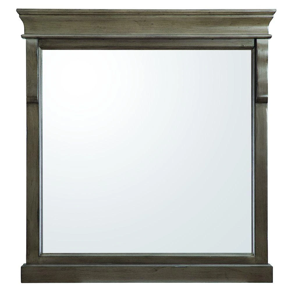 30 In. W X 32 In. H Framed Rectangular Bathroom Vanity Mirror In Warm Cinnamon 8 30 In. W X 32 In. H Framed Rectangular Bathroom Vanity Mirror In Warm Cinnamon - Image 6