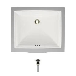 MR Direct Undermount Porcelain Bathroom Sink In Black With Pop-Up Drain In Brushed Nickel -Master Locks Shop 8ae0cc0f2b8e9c61a1984509b8912aa9 1800x1800