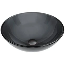 VIGO Gray Handmade Glass Round Vessel Bathroom Sink In Gray Onyx -Master Locks Shop 8c51ac6a02ea21d4210a5609d1561095 1800x1800