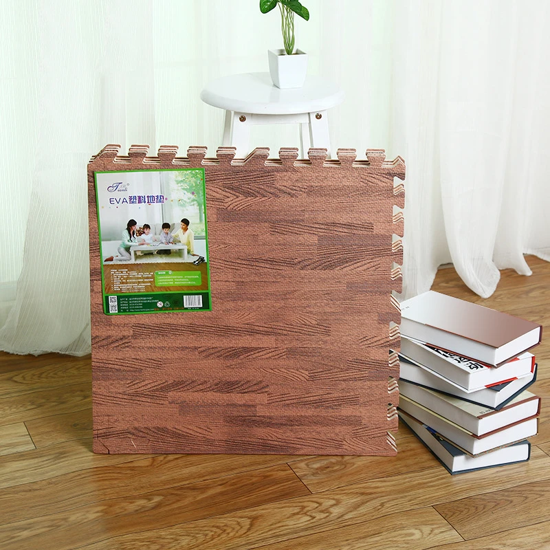 Jeobest Foam Floor Play Mat - Foam Mat Floor Tile - Playmat Foam Interlocking Puzzle Floor Mat - 6PCS Wood Soft EVA Foam Play Mat Kids Puzzle Floor Foam Mat (brown Wood Grain) 11.8 X 11.8 Inch) MZ 4 Jeobest Foam Floor Play Mat - Foam Mat Floor Tile - Playmat Foam Interlocking Puzzle Floor Mat - 6PCS Wood Soft EVA Foam Play Mat Kids Puzzle Floor Foam Mat (brown Wood Grain) 11.8 X 11.8 Inch) MZ - Image 2