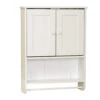 Zenna Home® Country Cottage 19"W X 6"D X 26"H White Bathroom Wall Cabinet