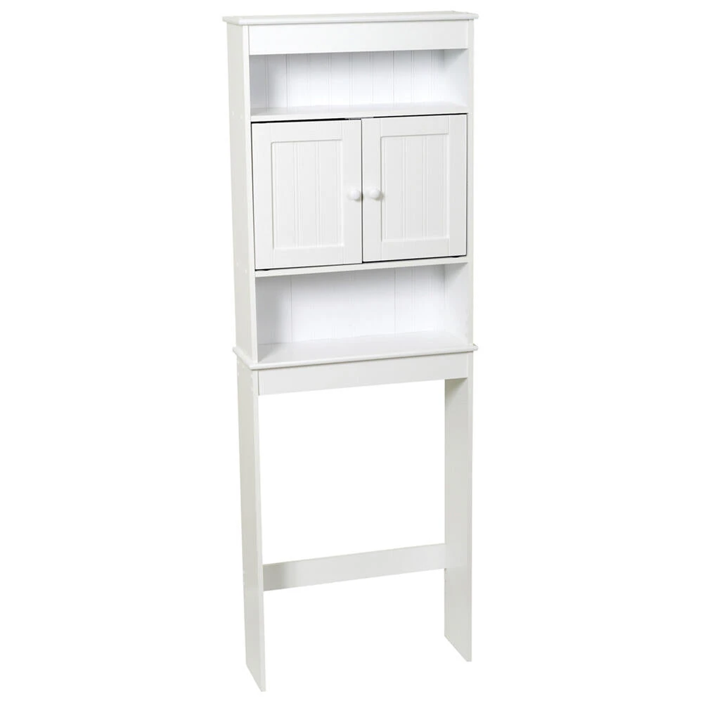 Zenna Home® Country Cottage 23"W X 67"H White Over-The-Toilet Storage Cabinet 3 Zenna Home® Country Cottage 23"W X 67"H White Over-The-Toilet Storage Cabinet