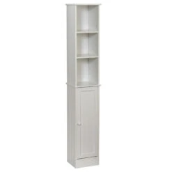 Zenna Home® 12"W X 10"D X 67"H White Linen Cabinet