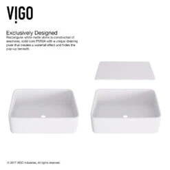VIGO Jasmine Handmade Matte Stone Rectangle Vessel Bathroom Sink In Matte White -Master Locks Shop 91517931a0a30f61078bb316582d0b6c 1800x1800