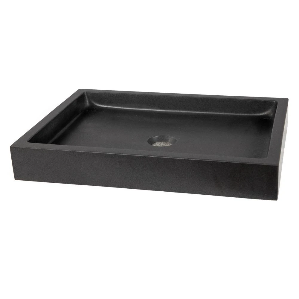 Eden Bath Rectangular Infinity Pool Sink In Lava Stone 6 Eden Bath Rectangular Infinity Pool Sink In Lava Stone - Image 4