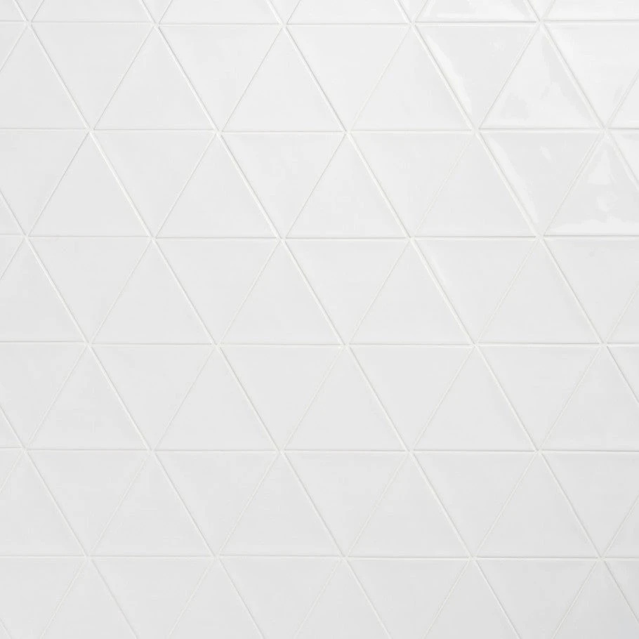 Bond Tile Thames Triangle White 5 In. X 4 In. Glazed Ceramic Wall Tile (30 Pieces 2.47 Sq. Ft. / Box) 3 Bond Tile Thames Triangle White 5 In. X 4 In. Glazed Ceramic Wall Tile (30 Pieces 2.47 Sq. Ft. / Box)