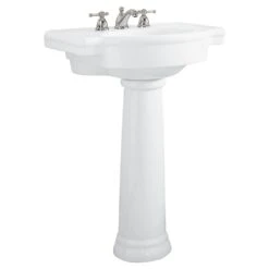 American Standard Retrospect Pedestal Combo Bathroom Sink In White