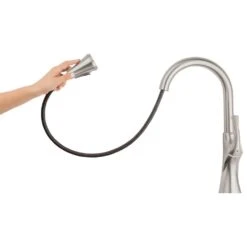 Miri Single-Handle Pull-Down Sprayer Kitchen Faucet With Soap Dispenser In Spot Defense Stainless Steel 24 Miri Single-Handle Pull-Down Sprayer Kitchen Faucet With Soap Dispenser In Spot Defense Stainless Steel -Master Locks Shop 95b99bf41cbc74f7fe5451082255f790 1800x1800