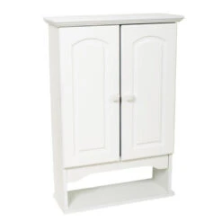 Zenna Home® 21"W X 8"D X 31"H White Bathroom Wall Cabinet