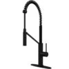 Livingston Single-Handle Pull-Down Sprayer Kitchen Faucet With Deck Plate In Matte Black -Master Locks Shop 96f3afd5e1915db339dfa066a6c5788d 1800x1800