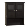 Zenna Home® 20"W X 7"D X 24"H Espresso Bathroom Wall Cabinet -Master Locks Shop 9814CH master 1800x1800