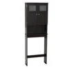 Zenna Home® 23"W X 67"H Espresso Over-The-Toilet Storage Cabinet -Master Locks Shop 9820CH master 1800x1800