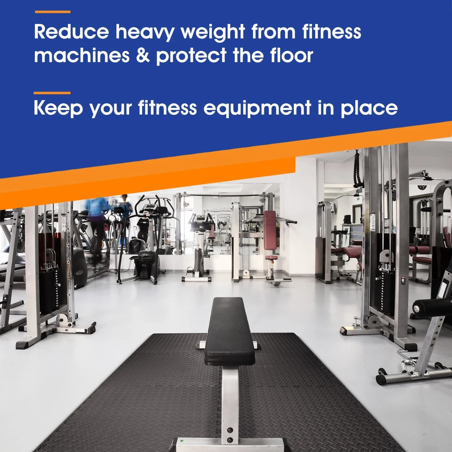 Yes4All Interlocking Foam Mats With Border - Cover 24 SQFT (6 Pcs, Black) 6 Yes4All Interlocking Foam Mats With Border - Cover 24 SQFT (6 Pcs, Black) - Image 4