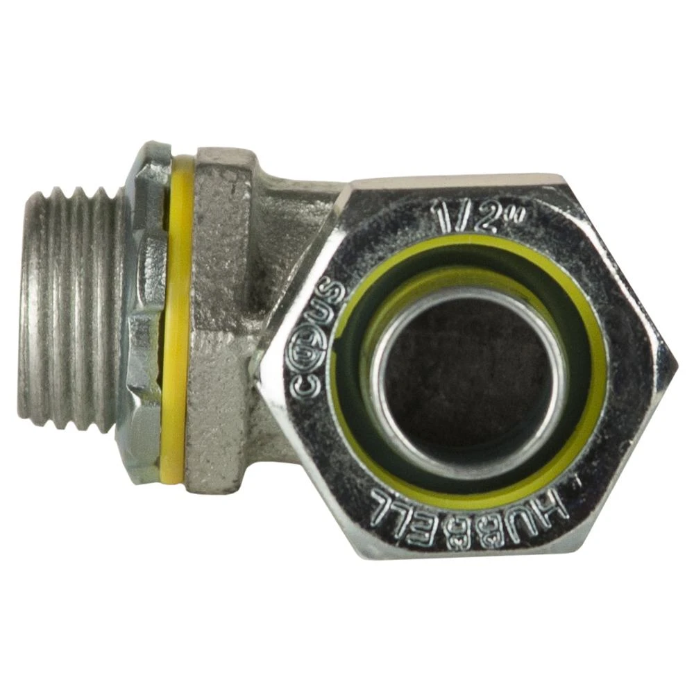 1/2 In. 90 Noninsulated Liquidtight Connector 3 1/2 In. 90 Noninsulated Liquidtight Connector