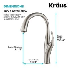 Odell Single-Handle Pull-Down Sprayer Kitchen Faucet With Dual Function Sprayhead In Spot Free Stainless Steel -Master Locks Shop 99b91962313664171ae0589be0b76ac6 1800x1800