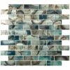 MSI Night Sky Subway 11.81 In. X 11.81 In. X 8mm Textured Glass Mesh-Mounted Mosaic Tile (9.7 Sq. Ft./Case)