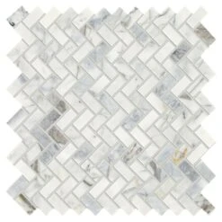 Daltile Stone Decor Fog 11 In. X 12 In. X 10 Mm Marble Mosaic Floor And Wall Tile (0.83 Sq. Ft. / Piece)