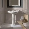 WS Bath Collections Heritage WSBC Pedestal Sink Combo In Ceramic White With 3 Faucet Holes 1 WS Bath Collections Heritage WSBC Pedestal Sink Combo In Ceramic White With 3 Faucet Holes -Master Locks Shop 9b7dfeff0accb287f242f27574b48fdd 1800x1800