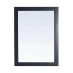 30.00 In. W X 22.00 In. H Framed Rectangular Bathroom Vanity Mirror In Midnight Blue