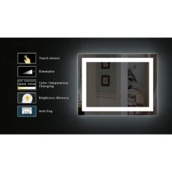 40 In. X 32 In. Single Frameless LED Lighted Bathroom Wall Mounted Mirror 20 40 In. X 32 In. Single Frameless LED Lighted Bathroom Wall Mounted Mirror -Master Locks Shop 9bd3e580f77bcdaa54d4718642cd896a 1800x1800