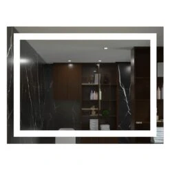 40 In. X 32 In. Single Frameless LED Lighted Bathroom Wall Mounted Mirror 27 40 In. X 32 In. Single Frameless LED Lighted Bathroom Wall Mounted Mirror -Master Locks Shop 9c7e73b0a417329e4313c814955e4e45 1800x1800