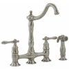Lyndhurst 2-Handle Bridge Kitchen Faucet With Side Sprayer In Brushed Nickel -Master Locks Shop 9e15141a0ea7dfe8f9dbaf26c557b43d 1800x1800
