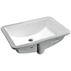 ANZZI Pegasus Series 8.5 In. Ceramic Undermount Sink Basin In White