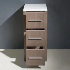 Fresca Torino 12"W X 18"D X 28"H Gray Oak Linen Cabinet -Master Locks Shop FST6212GO 4 803b5012 ee82 4fe9 8f19 d5a9cf378e78 1800x1800