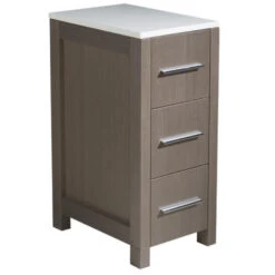 Fresca Torino 12"W X 18"D X 28"H Gray Oak Linen Cabinet