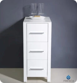 Fresca Torino 12"W X 18"D X 28"H White Linen Cabinet 9 Fresca Torino 12"W X 18"D X 28"H White Linen Cabinet -Master Locks Shop FST6212WH 3 1800x1800