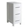 Fresca Torino 12"W X 18"D X 28"H White Linen Cabinet -Master Locks Shop FST6212WH WHITEBACKGROUND 1800x1800