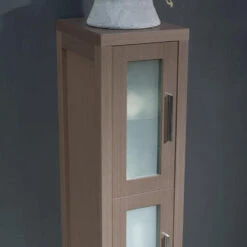 Fresca Torino 12"W X 15"D X 68-1/8"H Gray Oak Linen Cabinet -Master Locks Shop FST6260GO 5 1800x1800