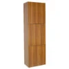 Fresca 18"W X 12"D X 59"H Teak Linen Cabinet -Master Locks Shop FST8090TK WHITE BACKGROUND 1800x1800