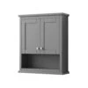 Wyndham Collection Avery 25"W X 9"D X 30"H Dark Gray Bathroom Wall Cabinet -Master Locks Shop WC 2323 WC DKG V2 1800x1800
