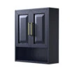 Wyndham Collection Daria 25"W X 9"D Dark Blue Over The Toilet Storage Cabinet -Master Locks Shop WC 2525 WC BLU 1800x1800