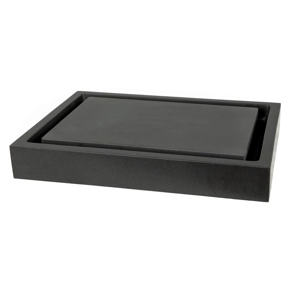 Eden Bath Rectangular Infinity Pool Sink In Lava Stone 4 Eden Bath Rectangular Infinity Pool Sink In Lava Stone - Image 2