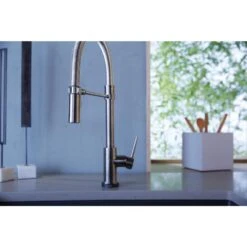 Trinsic Pro Single-Handle Pull-Down Sprayer Kitchen Faucet With Touch2O Technology And Spring Spout In Arctic Stainless -Master Locks Shop a436f1de4b20d6716c7f8a7ace02a13f 1800x1800