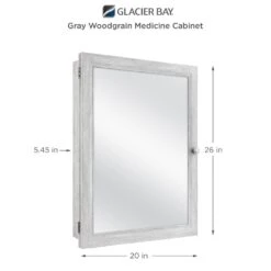 20 In. X 26 In. Recessed Or Surface Mount Framed Medicine Cabinet In Gray -Master Locks Shop a4eaa021a3497f4d65dd30efb97e8236 1800x1800