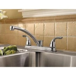 Delton 2-Handle Standard Kitchen Faucet In Polished Chrome -Master Locks Shop a54a8d0cbcc4cce28aac9ab5f7bc5720 1800x1800