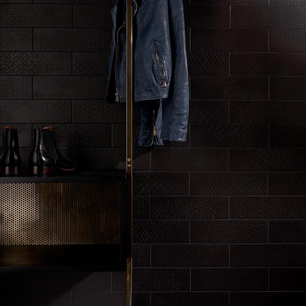 Ivy Hill Tile Harper 4 In. X 12 In. Black Matte Porcelain Subway Floor And Wall Tile (30 Pieces / 8.72 Sq. Ft. / Box) 4 Ivy Hill Tile Harper 4 In. X 12 In. Black Matte Porcelain Subway Floor And Wall Tile (30 Pieces / 8.72 Sq. Ft. / Box) - Image 2