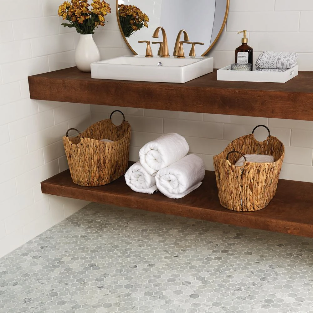 Daltile Restore Mist Honed 12 In. X 12 In. X 8mm Marble Mosaic Floor And Wall Tile (0.97 Sq. Ft./ Piece) 4 Daltile Restore Mist Honed 12 In. X 12 In. X 8mm Marble Mosaic Floor And Wall Tile (0.97 Sq. Ft./ Piece) - Image 2