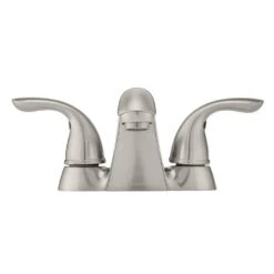 Builders 4 In. Centerset 2-Handle Low-Arc Bathroom Faucet In Brushed Nickel -Master Locks Shop ab545e69e9edf8833150643a89c377f8 1800x1800