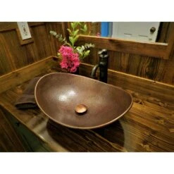 SINKOLOGY Confucius 19 In. Copper Vessel Sink Handmade Pure Copper Sink In Antique Copper 14 SINKOLOGY Confucius 19 In. Copper Vessel Sink Handmade Pure Copper Sink In Antique Copper -Master Locks Shop ac03c82703d2ae25746b1f39355f7894 1800x1800