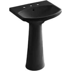 KOHLER Cimarron 8 In. Widespread Vitreous China Pedestal Combo Bathroom Sink In White With Overflow Drain -Master Locks Shop ac83c0e085970c631b713ec5d802e695 1800x1800