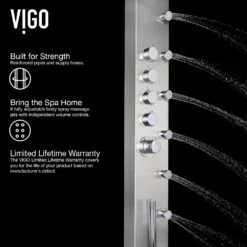 Brielle 70.5 In. 6-Jet High Pressure Shower Panel System With Rainhead Fixed Handheld Dual Shower In Stainless Steel 19 Brielle 70.5 In. 6-Jet High Pressure Shower Panel System With Rainhead Fixed Handheld Dual Shower In Stainless Steel -Master Locks Shop ad1153e560dfbabb377091f804da4247 1800x1800