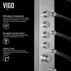 Brielle 70.5 In. 6-Jet High Pressure Shower Panel System With Rainhead Fixed Handheld Dual Shower In Stainless Steel 17 Brielle 70.5 In. 6-Jet High Pressure Shower Panel System With Rainhead Fixed Handheld Dual Shower In Stainless Steel -Master Locks Shop ad2e49e6e48ee0af6a9a59ba018b8e9a 1800x1800