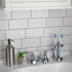 Merola Tile Classico Carrara Glossy 3 In. X 6 In. Ceramic Subway Wall Tile (6.03 Sq. Ft. / Case) -Master Locks Shop aeed338fc6f8c2a0a0512c76ad867425 1800x1800