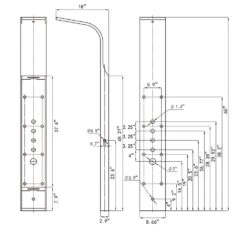 65 In. 8-Jet Shower Panel System In Stainless Steel With Adjustable Rainfall Shower Head, Handshower Wand And Tub Spout -Master Locks Shop afe689b6d94b8a9c7cd440130e57f60a 1800x1800
