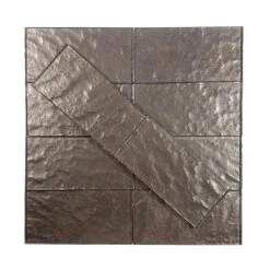 ABOLOS Metallics Amber Bay Brown Subway 3 In. X 6 In. Glossy Glass Wall Tile (1 Sq. Ft./Pack)